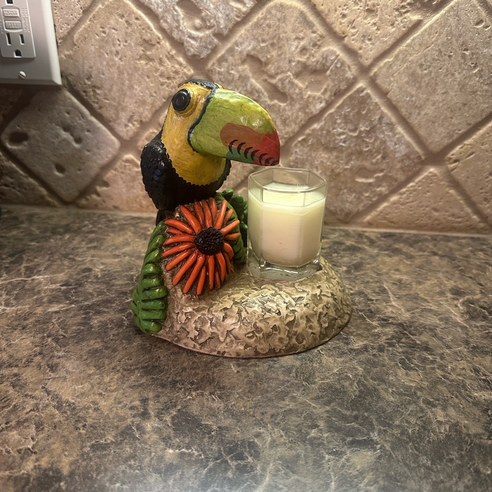 Colorful Toucan Candle Holder
